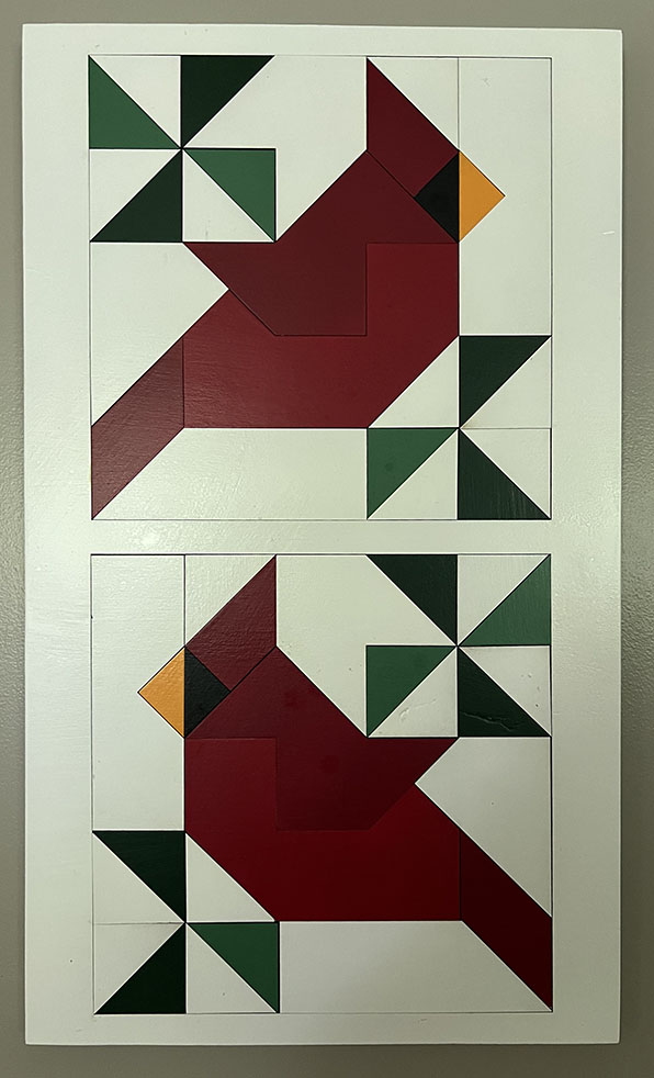 Cardinal Quilt Square