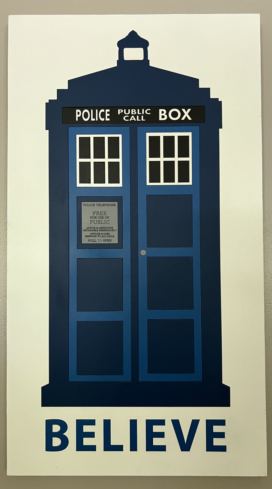Doctor Who TARDIS Believe