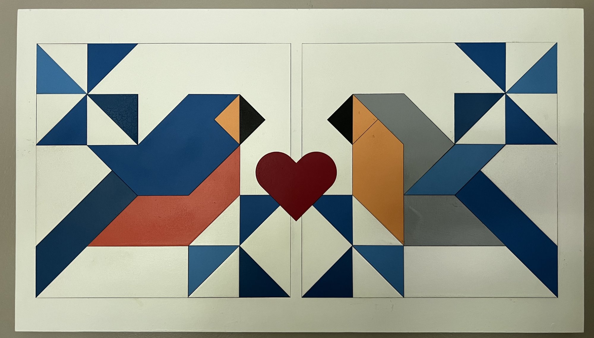 Bluebird Quilt Square