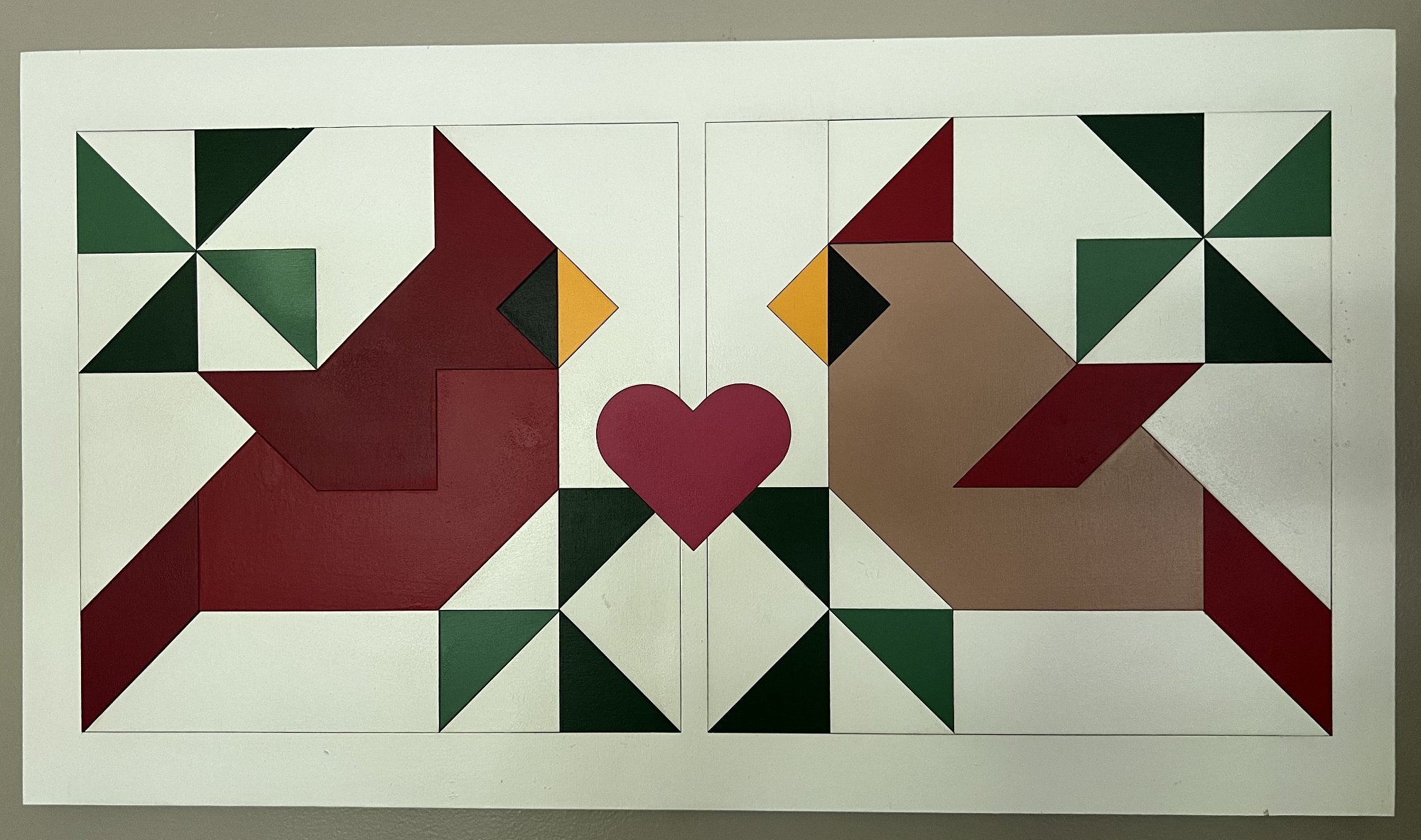 Cardinal Quilt Square